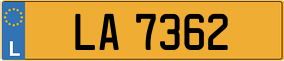 Trailer License Plate